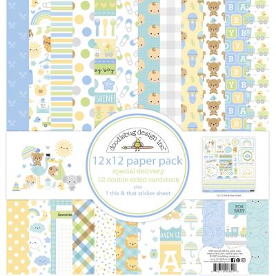 Doodlebug Baby Boy Designpapier - Paper Pack